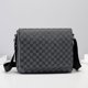 thumbnail image 4 of Bolso de hombro casual a cuadros para hombre, bolso mensajero deportivo de cuero, 4 of 4