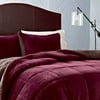 Eddie Bauer Premium Fleece Comforter Set, Twin, Beet