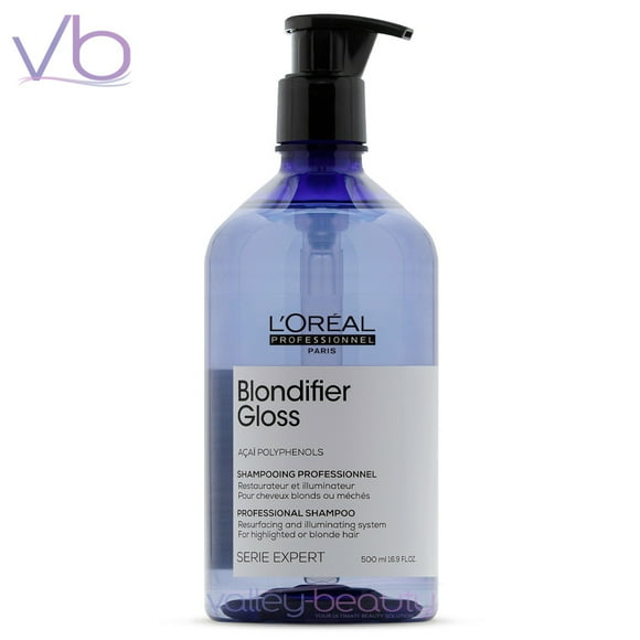 L’Oreal Professionnel Serie Expert Blondifier Gloss Shampoo | Illuminating Shampoo For Cool Blond Hair, 500ml