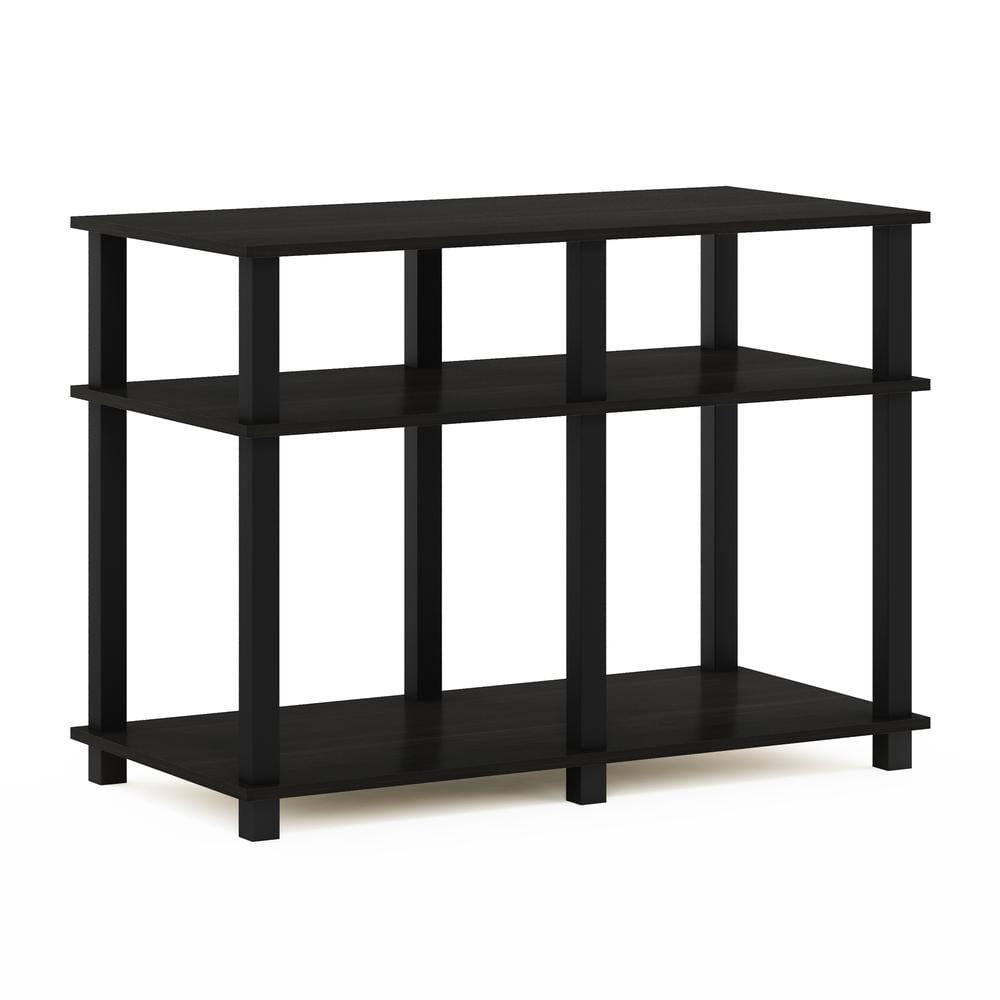 Furinno Turn-N-Tube TV Stand for TV up to 40 inch, Espresso/Black