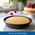 thumbnail image 6 of Mainstays 9" x 9" Round Nonstick Steel Cake Pan, Dark Gray, 6 of 10