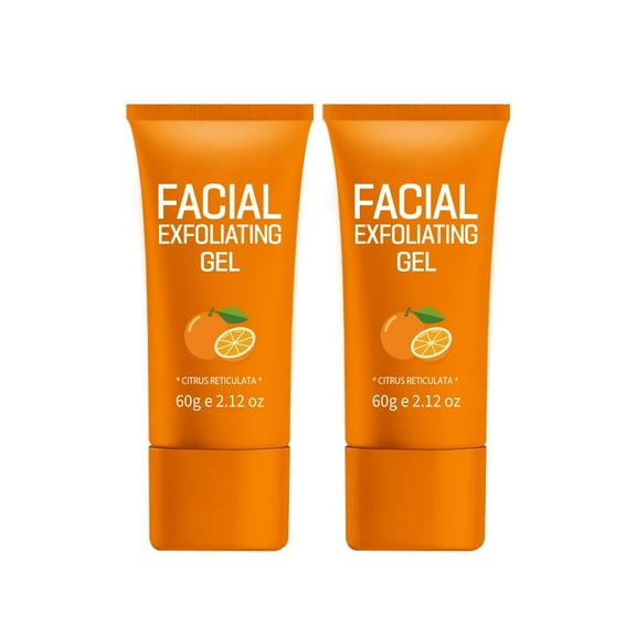 HYLLai 2PCS Gentle Vitamin C Exfoliator – Brightening Face & Body Scrub, Hydrating Peel for Dull Skin, 60g Sensitive Skin Safe