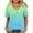 *Green, variant on VBVC Women's Scallop V-Neck Short Sleeve T-Shirt,Ombre Print Casual Loose Fit Blouse For Women,Ladies Lightweight Summer Floral Gradient Top,Green,S-5XL