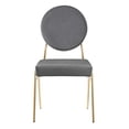 thumbnail image 5 of Modway Craft 18.5" Upholstered Fabric Dining Side Chair in Gold/Gray (Set of 2), 5 of 10