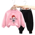 thumbnail image 6 of Staki Outfits for Boys Baby Boy Clothes Fall Clothes Print Long Sleeve Pullover Tops + Pant Sets Toddler Winter Outfits 2-9Y 10-12Y(Pink,7-8 Years), 6 of 8