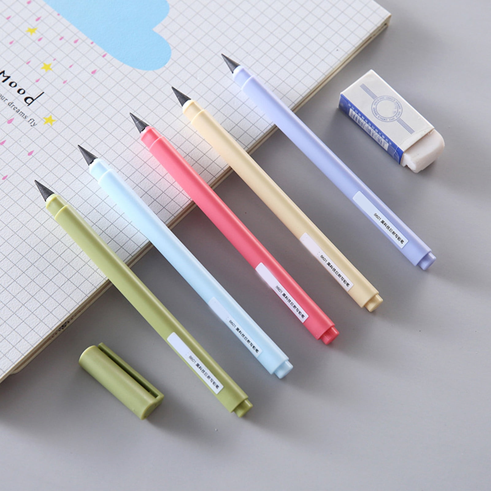  luzen 8 Pieces Soft Gel Rubber Pen Pencil Writing Aid Fits Most Writing  Utensils