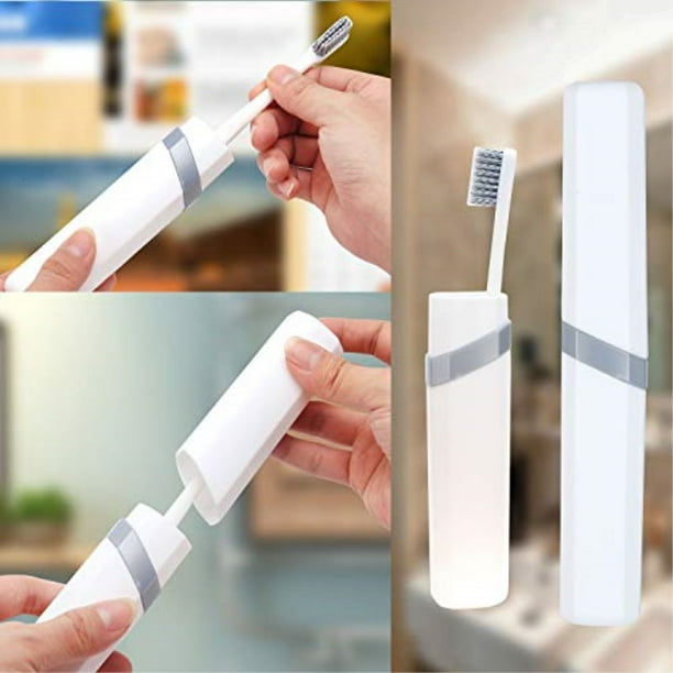 travel toothbrush case portable antibacterial toothbrush holder with
