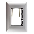 thumbnail image 1 of Placa Con Chasis Alpha 3 Modulos Plastico Plata 11.9X8.2X2 C, 1 of 3
