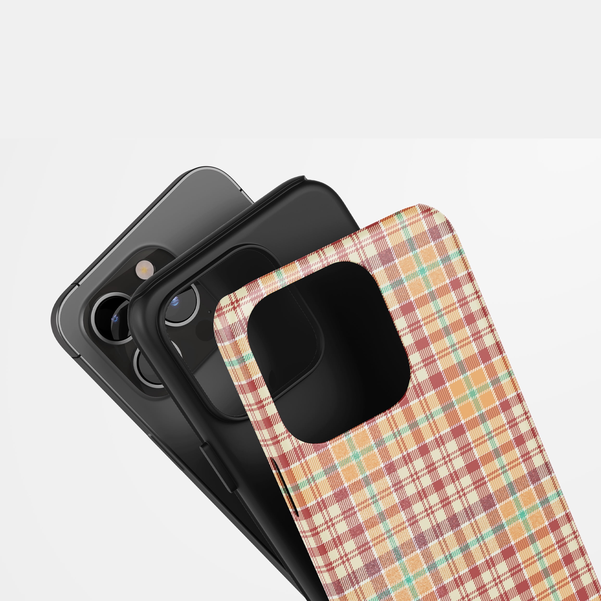 Plaid Design for All iPhone Series Tough Phone Case