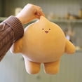 thumbnail image 3 of Almohada corporal de peluche de oso lindo de 9 pulgadas, almohadas corporales cilíndricas de dibujos animados gordos para niños, regalos de juguete súper suaves para abrazar para ropa de cam, 3 of 5