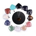 thumbnail image 2 of BESTOYARD Crystal Pendants Heart Shape Stone Assorted Color 12pcs 0.7x0.7x0.2in, 2 of 6