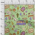 thumbnail image 2 of oneOone Cotton Jersey Light Green Fabric Kids Craft Projects Decor Fabric Printed By The Yard 58 Inch Wide, 2 of 4
