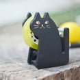 thumbnail image 5 of Adorable Cat Wooden Tape Dispenser Functional Desk Organizer with Metal Cutter Whimsical Office Decor Gift, 5 of 8