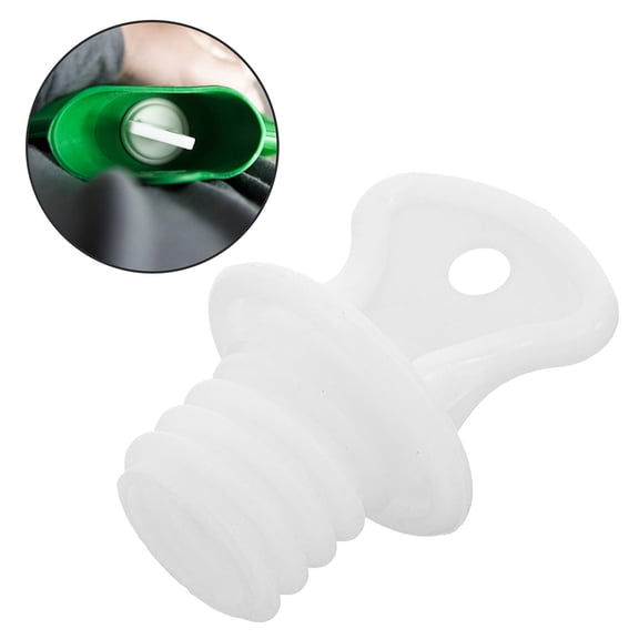 NICEXMAS 4Set White Plastic Hot Water Bag Plugs for Hot Water Bottle Accessories with Simple Design