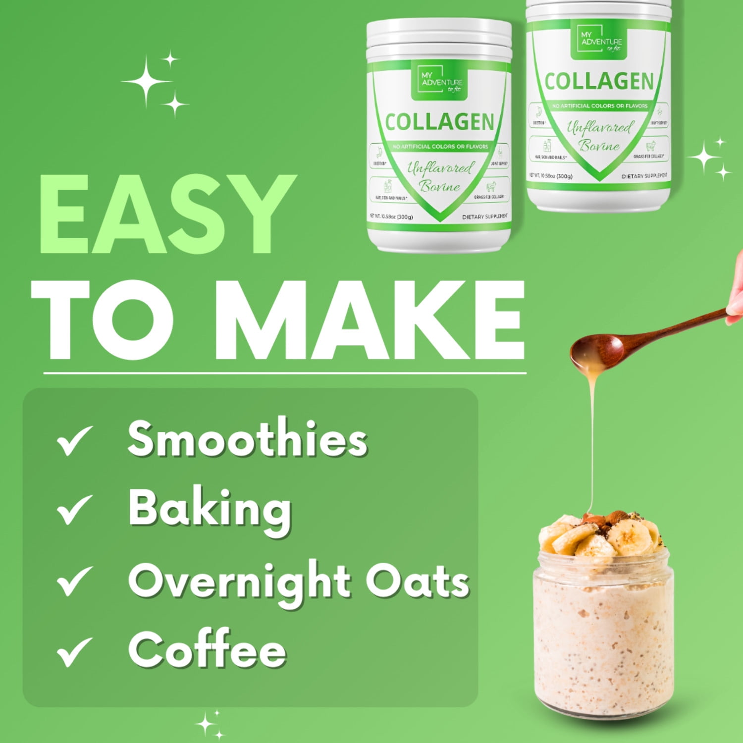 Collagen - Grass Fed Bovine | Unflavored Protein for Skin, Hair, Nails  Joints