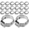thumbnail image 4 of 20Set Tube Clamp Rings for Pex Fittings Silver Circular 304 Stainless Steel Pipe Connection, 4 of 8