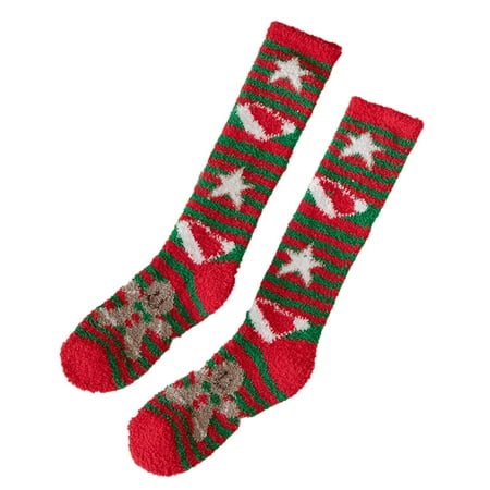 

Luckinbaby Christmas Women Knee High Socks Casual Tube Socks High Stockings