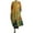 Yellow, variant on WTXUE Loose Round Neck Senior Long Sleeve Printed V Neck Dress Relaxed Fit Dresses (Women's) Size S