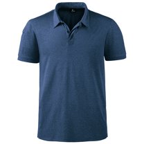 SPEEDRUN Men's Sports Polo Shirts for Golf Short Sleeve Classic Solid Color for Casual and Business Wear