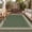 Green, variant on GOCAPTAIN Faux Jute Washable Scalloped Area Rug with Non-Slip Backing, Stain-Resistant Low Pile Indoor Outdoor Carpet, Non-Shedding Floor Mat for Living Room - Coffee Black, 2x6ft (61x183cm)