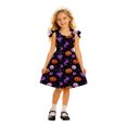 thumbnail image 5 of WhouRiu Girls Halloween Graphic Dresses Sleeveless Crew Neck A Line Dress Kids Comfortable Cute Party Sundress,7-8 Years, 5 of 5