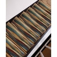thumbnail image 3 of Color Mountain Stripes Stair Treads Non Slip for Steps Vintage Abstract Waves Stripes 15 Pcs Reusable Adhesive Stair Runner Mats for Dogs Elders Carpet Treads Rugs for Staircase 8x30 In, 3 of 7