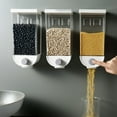 thumbnail image 3 of VALSEEL Home & Kitchen Easy Press- Kitchen Food Storage Container Cereal Dispenser Oatmeal Wall Mounted, 3 of 3