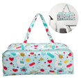 thumbnail image 3 of Bolsa De Almacenamiento De Ganchillo Colgante De Mano 600D Tela Oxford Patrón De Dibujos Animados Cremallera Bolsillo Lateral Para Agujas De Tejer Extra Largas Y Accesorios Monstrate HA015757-00, 3 of 7