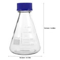 thumbnail image 2 of Miangastore Clear Glass Flask Laboratory Experiment Flask Scientific Flask for Laboratory(500ml), 2 of 8