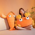 thumbnail image 3 of sunsanly Cartoon Doll Pillow Cute Lobster Crab Doll Plushie Soft Sleep Pillow Decoration Elastic Girl Throw Pillow Doll Plush Sofa Cushion Birthday Gifts, 3 of 7