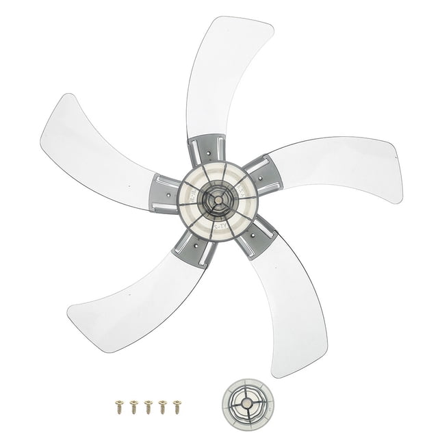 1 Set Outdoor Fan Blade Replacement Fan Blade Replacement Fan Blade Replacement Fan Blade Plastic Fan Blade 5-Blade Fan Replacement