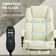 thumbnail image 4 of Vinsetto Vibration Massage Office Chair, Executive Office Chair, White, 4 of 10