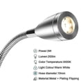 thumbnail image 4 of Reading Lamp Wall Mounting Led Bed Reading Gooseneck Lamp For Bedroom, 4 of 4