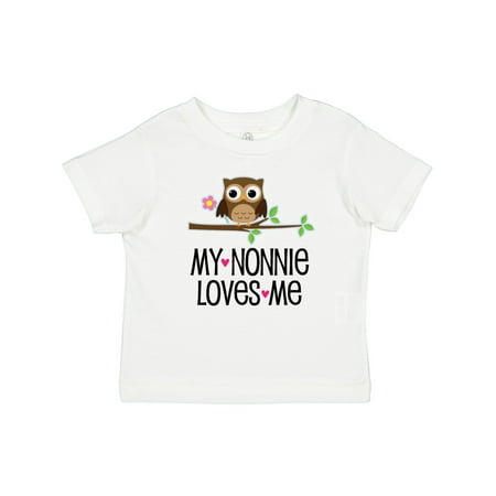 

Inktastic My Nonnie Loves Me Grandchild Gift Baby Girl T-Shirt