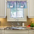 thumbnail image 2 of Yayeee Kitchen Valance Rod Pocket 54" x 18" Living Room Window Curtain, Purple Night Deer, 2 of 6