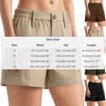 thumbnail image 4 of Sentmoon Bermuda Shorts for Women Drawstring Elastic Waist Beach Shorts Stretchy Solid Color Loose Plus Size Womens Shorts Casual with Pockets Delightful for Work and Smart Casual S-XL, 4 of 6