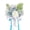 Blue, variant on Yihuala Versatile Wedding Flower Bouquet Fake Flowers Roses Great forBrides & Bridesmaids Outdoor Event & Home Decorations