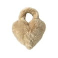 thumbnail image 2 of Bolso de peluche para mujer, accesorio fotográfico, regalo cómodo, bolso de hombro elegante para otoño Bolso corto color caqui, 2 of 9