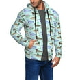 thumbnail image 2 of Vsdgher Mallard Duck Of Lotus Flowers Mens Hoodies Zip Hoodie, Hoodies for Men, Zip-up Hooded Sweatshirt-Medium, 2 of 5