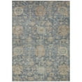 thumbnail image 2 of Addison Rugs Chantille Indoor/Outdoor Traditional Damask Denim Washable Rectangle Rug, 3' x 5', 2 of 6