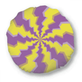 thumbnail image 1 of Illusion Lines Loop Repeat Psychedelic Round Throw Pillow Home Decoration Cushion, 1 of 3