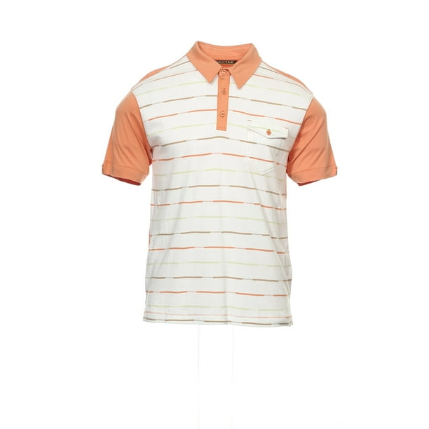 Off White Striped Polo Shirt, Brown And Orange Rugby Shirt