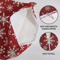 thumbnail image 6 of Red Cream Winter Snowflakes Pillow Covers 18x18 Set of 2 Christmas Decorative Throw Pillows Outdoor Farmhouse Xmas Holiday Seasnoal Pillowcases Cushion Case Decor for Home Sofa Couch Bed, 6 of 6