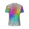 thumbnail image 6 of T Shirt For Men Shallow Water T-Shirt Couple Rainbow Glow Print Streetwear Sportswear Breathable Bea, 6 of 7