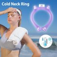 thumbnail image 3 of Cold Collar PCM Heatstroke Prevention Reutilizable para deportes al aire libre (18) Púrpura, 3 of 5