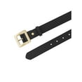 thumbnail image 2 of INSPIRE CHIC Women's Golden Square Buckle Belts, 1.1" Wide Fashion Simple Faux Leather Waistband for Dresses Jeans 40.6x1.1" Black, 2 of 5