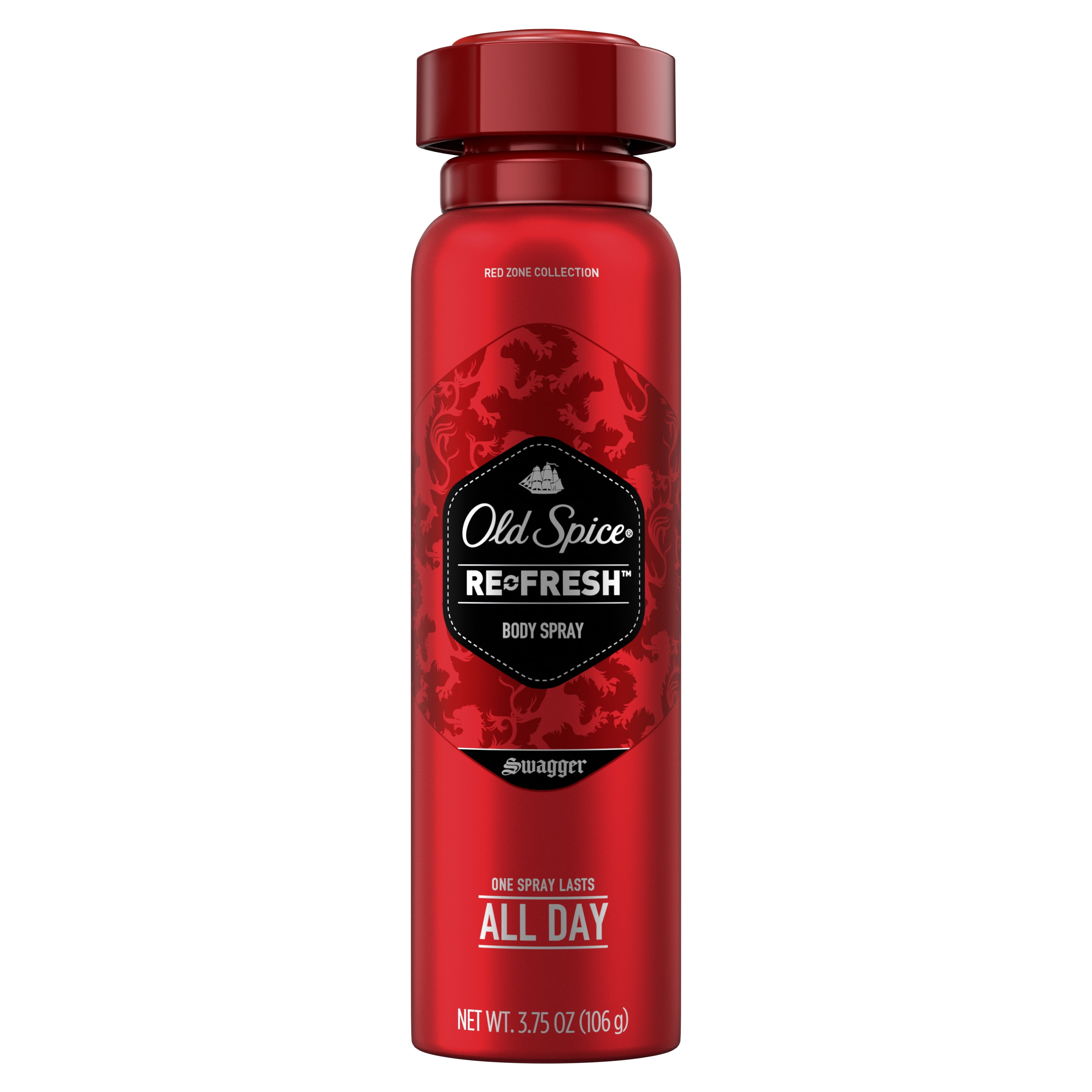 Old Spice Red Zone Swagger Scent Body Spray for Men, 3.75 oz Walmart