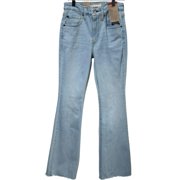 Levis Womens High Rise Flare Jeans Sz 2 (26x32) Stellar Stretch Light Blue Denim