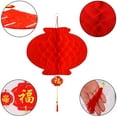 thumbnail image 2 of 50 Pack Red Paper Lanterns, Hanging Red Lanterns Chinese New Year Decorations for Spring Festival, Lantern Festival, 2 of 6