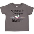 thumbnail image 3 of Inktastic Grandma and Grandpas Favorite- Heart Grandchild Boys or Girls Toddler T-Shirt, 3 of 5